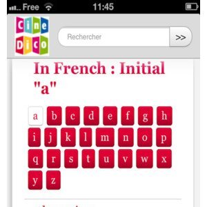 Appli Iphone Le CineDico