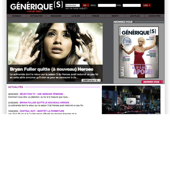 Magazine Génériques