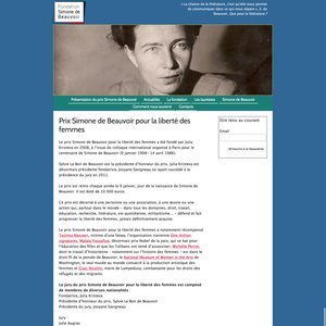  Prix Simone de Beauvoir pour la liberté des femmes